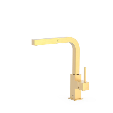 Single-lever kitchen mixer with pull-out spout-006437OM